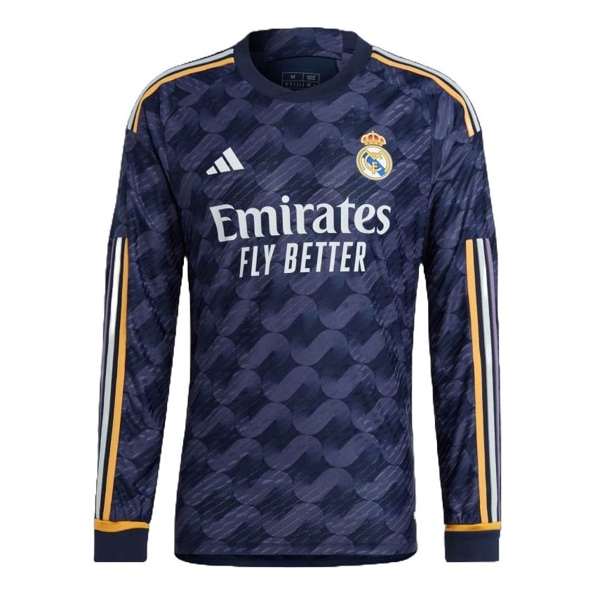 adidas Real Madrid 23/24 Long Sleeve Away Authentic Football