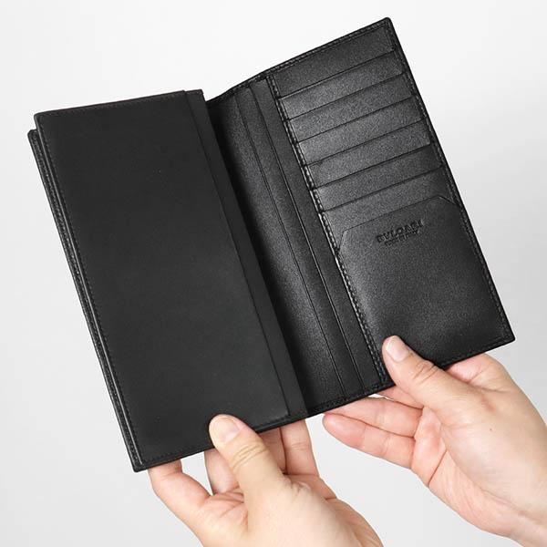 BVLGARI（ブルガリ） 長財布 メンズ レザー ブラック 36966 : Brandol