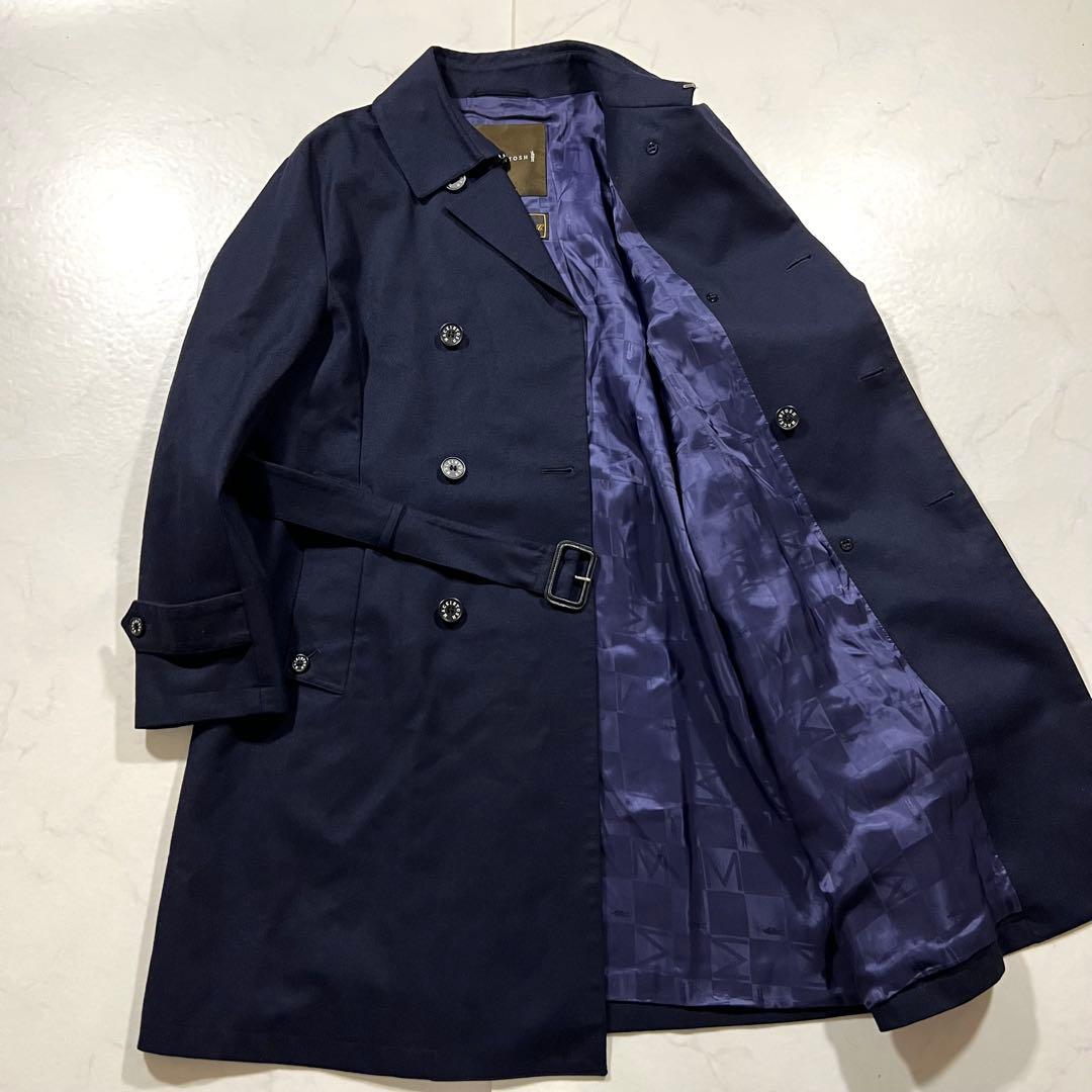 美品 マッキントッシュ ロロピアーナ ウール ダブル トレンチコート 42 XL 202012051814126.JPG